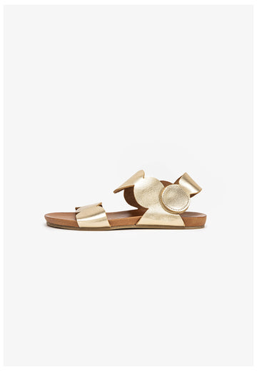 Inuovo Sandalen Leder Gold - surf4shoes