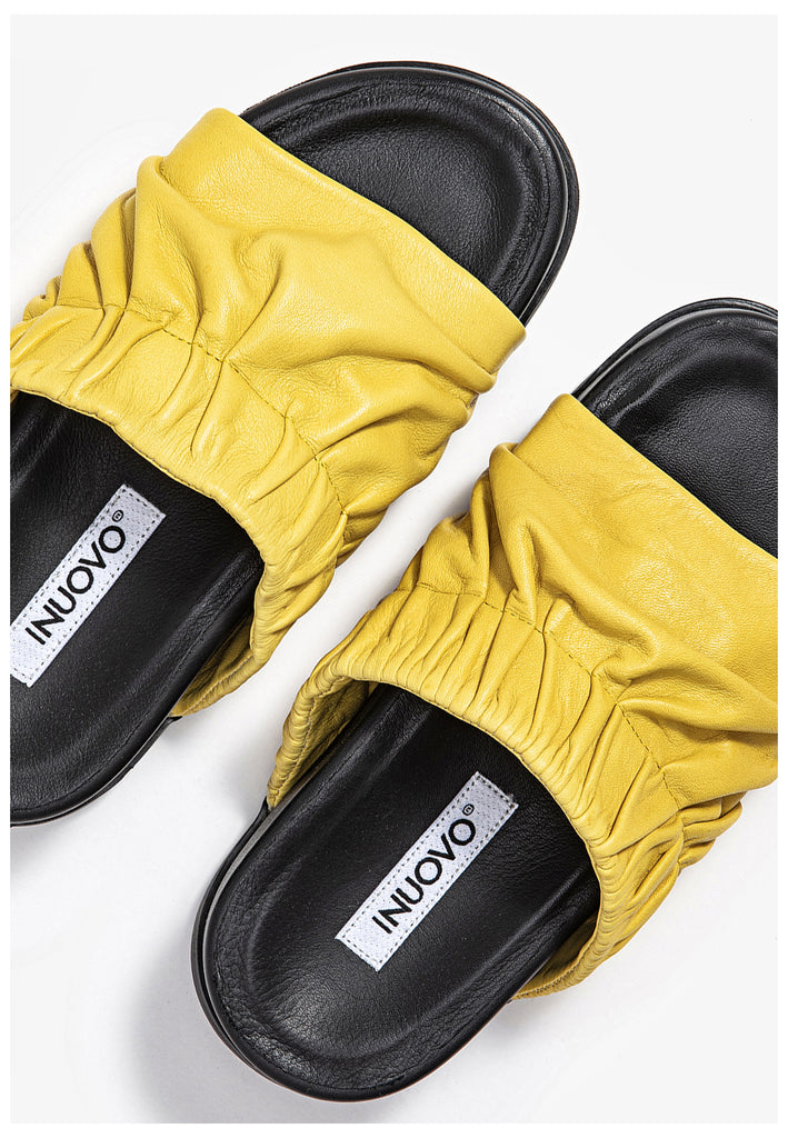 Inuovo Pantoletten Leder Lime - surf4shoes