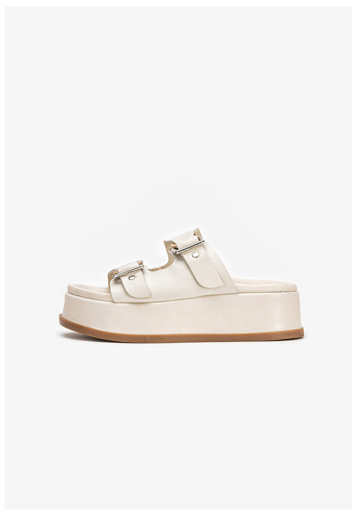 Inuovo Pantoletten Leder Cream - surf4shoes