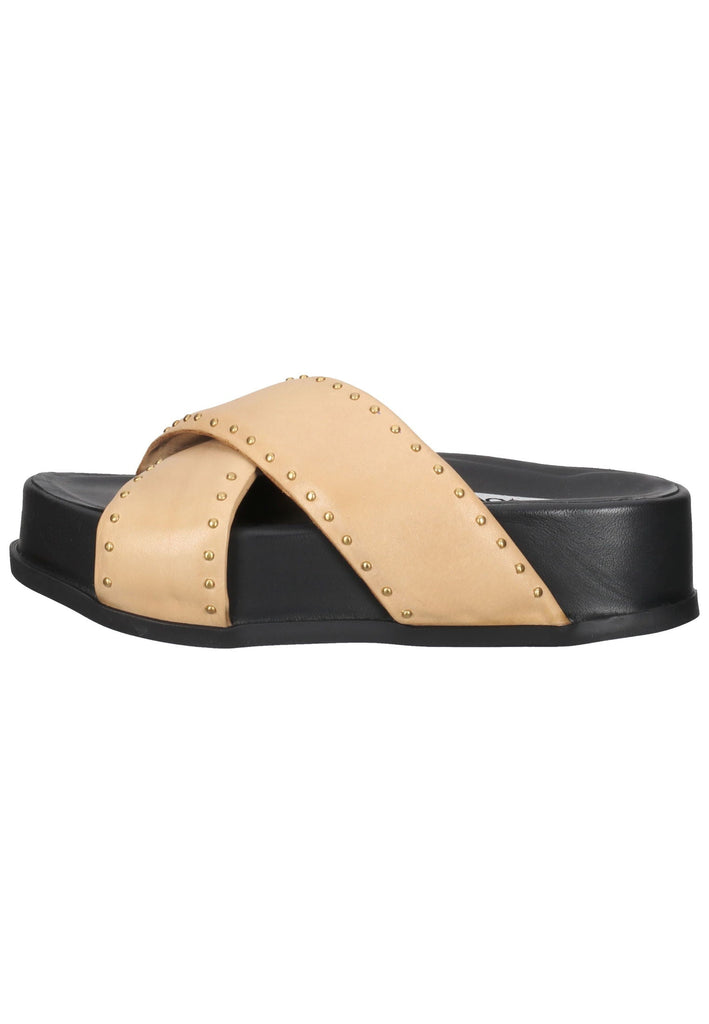 Inuovo Pantoletten Leder Hellbraun - surf4shoes