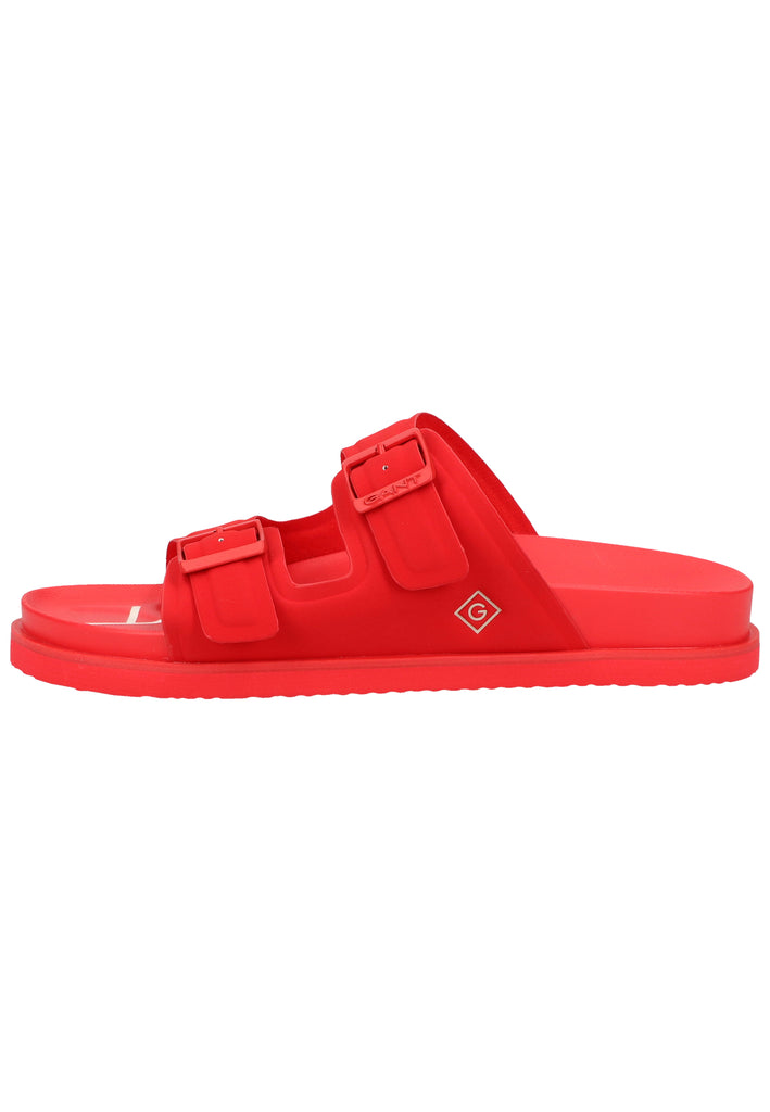 GANT Pantoletten Lederimitat Rot - surf4shoes