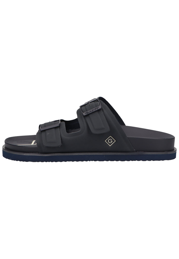 GANT Pantoletten Lederimitat Marine - surf4shoes