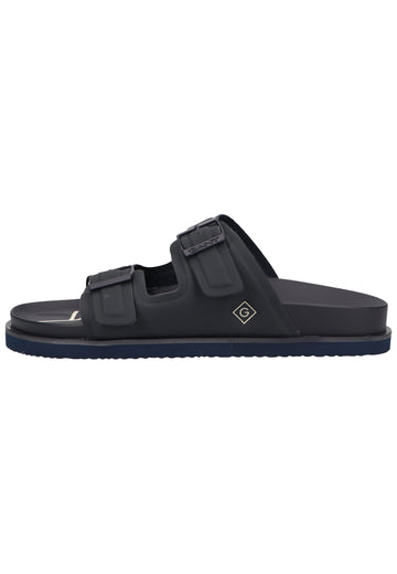 GANT Pantoletten Lederimitat Marine - surf4shoes