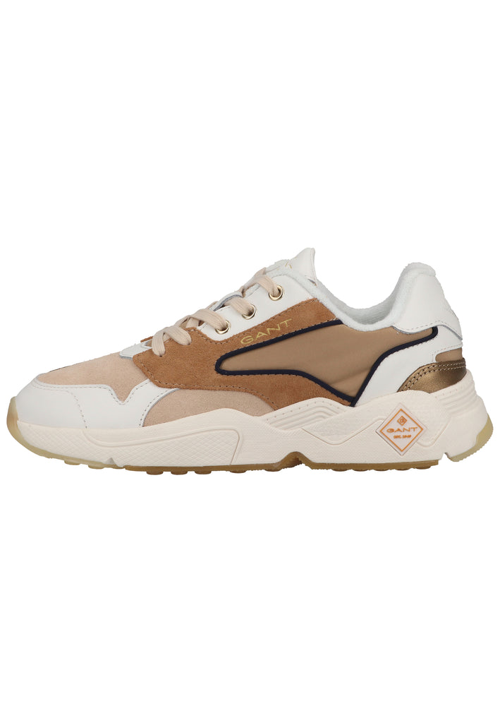 GANT Sneaker Leder/Textil Weiß/Beige - surf4shoes