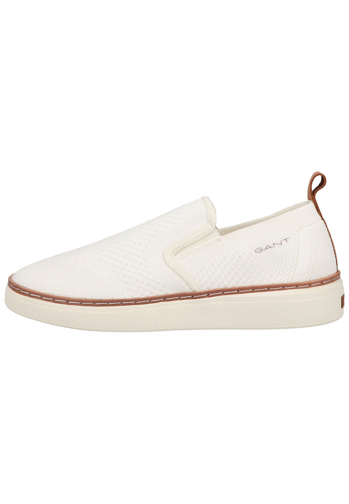 GANT Slipper Leder/Textil Weiß - surf4shoes
