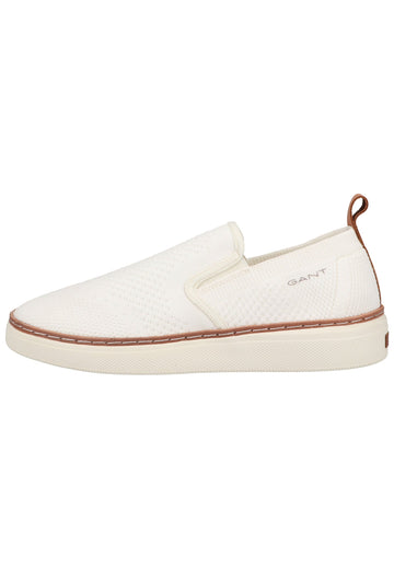GANT Slipper Leder/Textil Weiß - surf4shoes