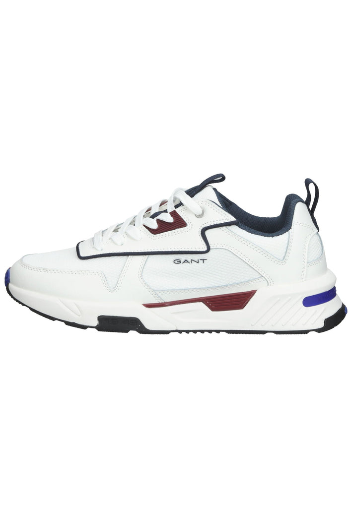 GANT Sneaker Lederimitat/Mesh Weiß/Rot - surf4shoes