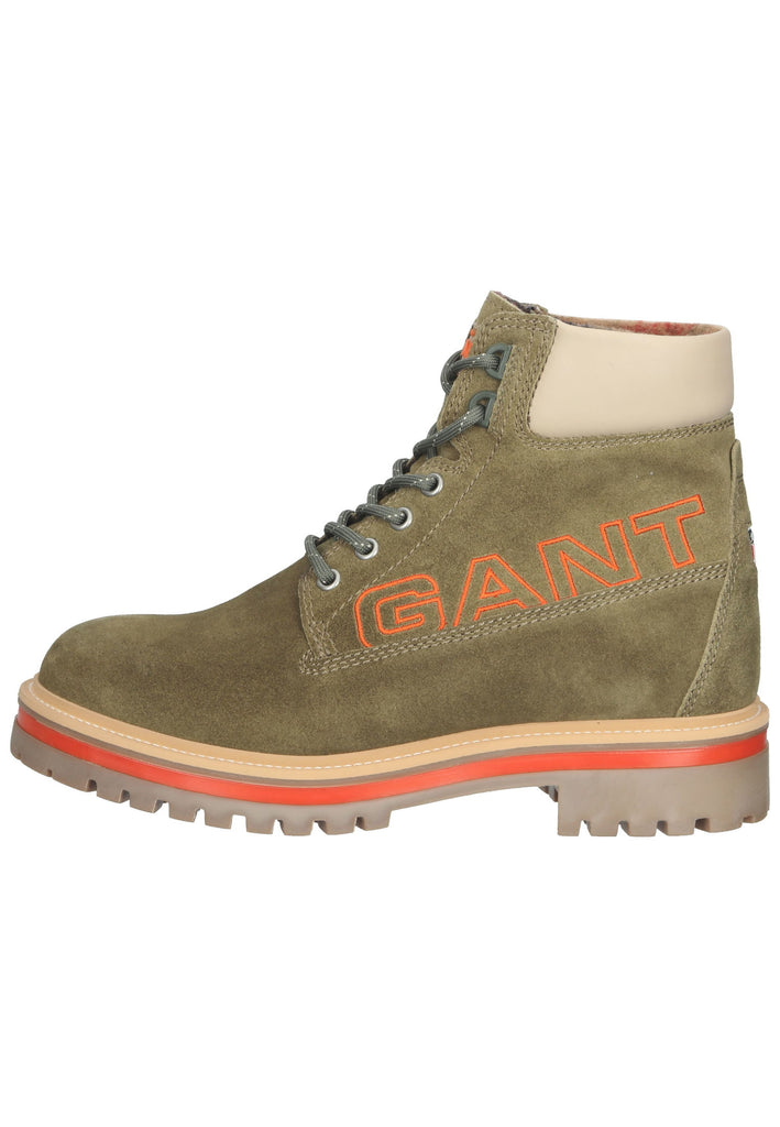 GANT Stiefelette Veloursleder Grün/Braun - surf4shoes