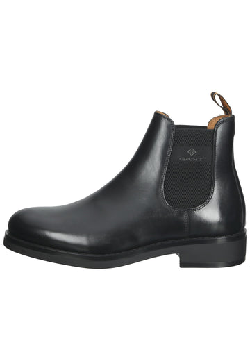 GANT Stiefelette Glattleder Schwarz - surf4shoes