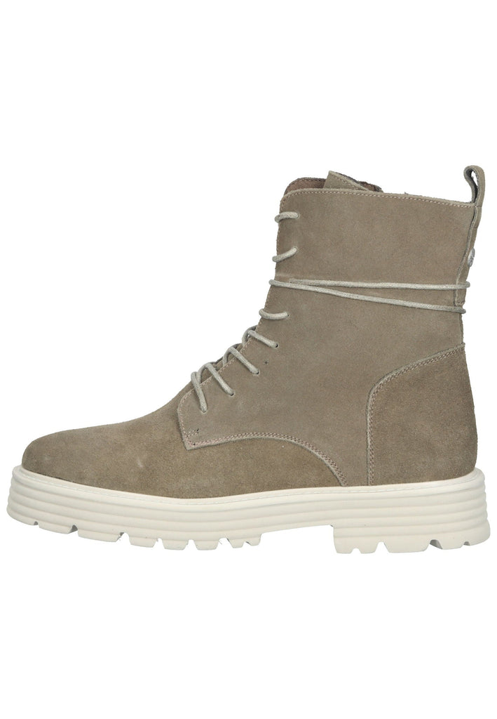 Mexx Stiefelette Veloursleder Taupe - surf4shoes