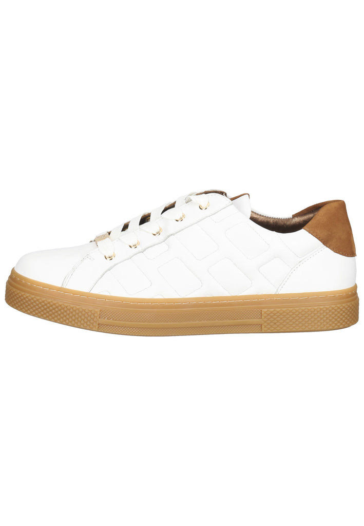 HASSIA Sneaker Leder Weiß/Braun - surf4shoes