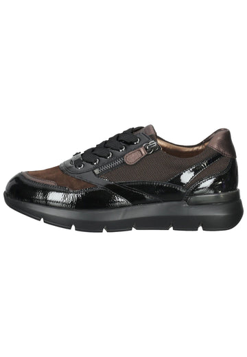 HASSIA Sneaker Leder Schwarz/Braun - surf4shoes