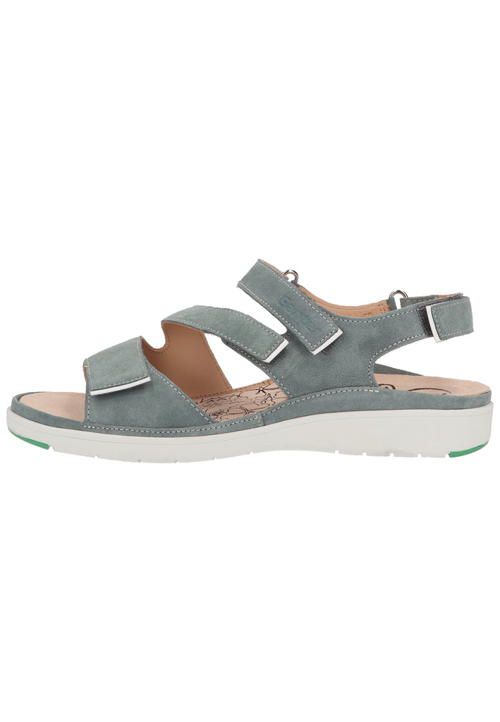 Ganter Sandalen Veloursleder Türkis - surf4shoes