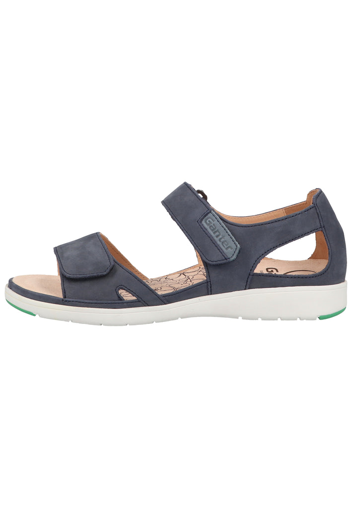 Ganter Sandalen Nubukleder Dunkelblau - surf4shoes