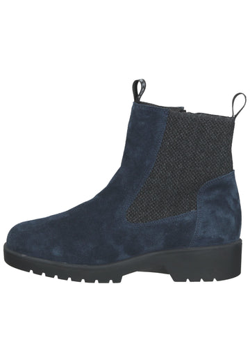 Ganter Stiefelette Veloursleder Blau Warmfutter - surf4shoes