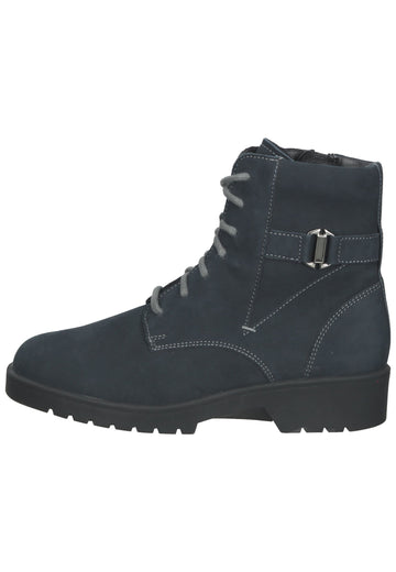 Ganter Stiefelette Nubukleder Navy - surf4shoes