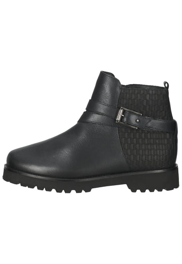 Ganter Stiefelette Nubuk / Naturleder Schwarz - surf4shoes