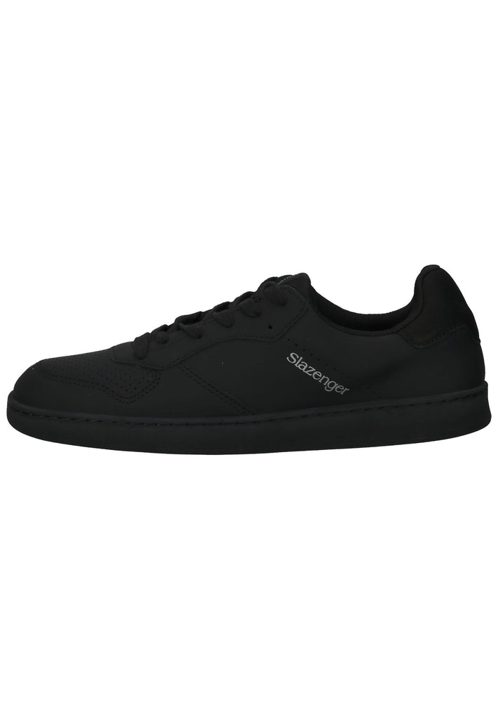 Slazenger Sneaker Leder Schwarz/Silber - surf4shoes