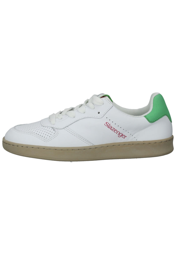 Slazenger Sneaker Leder Weiß/Grün - surf4shoes