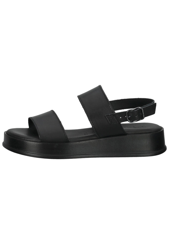 Tamaris Sandalen Leder Schwarz - surf4shoes