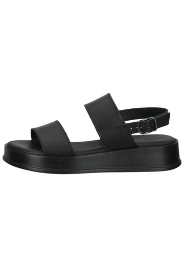 Tamaris Sandalen Leder Schwarz - surf4shoes
