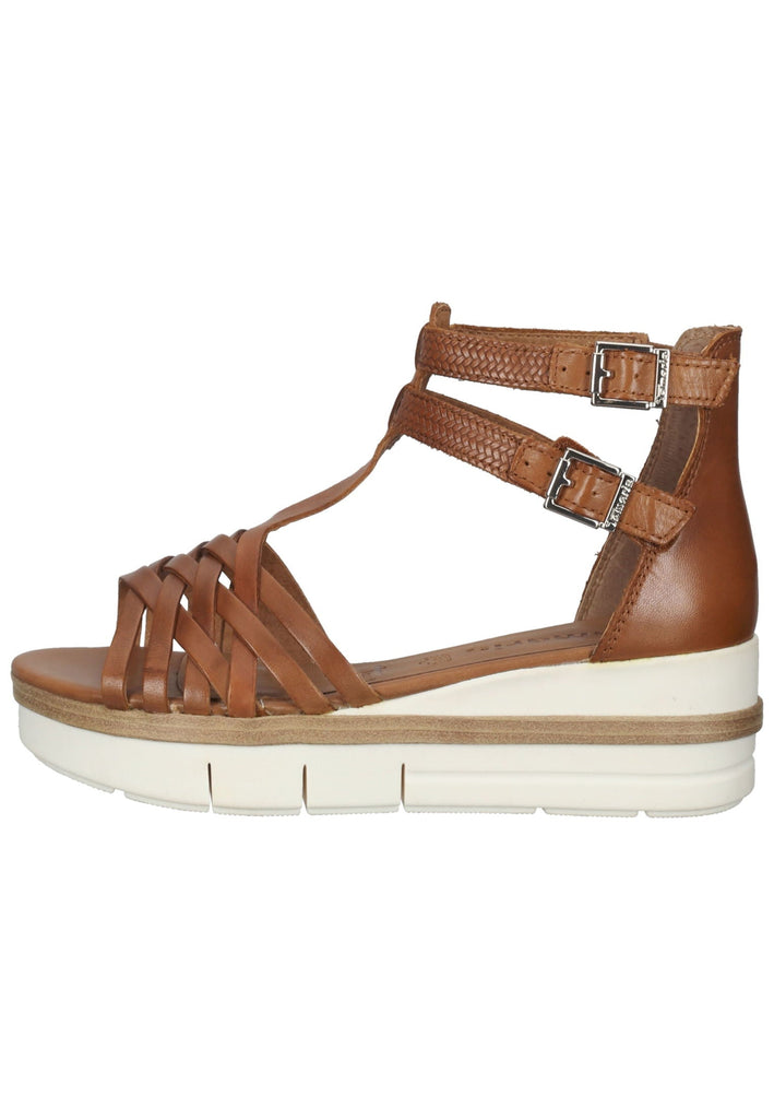 Tamaris Sandalen Leder Cognac - surf4shoes