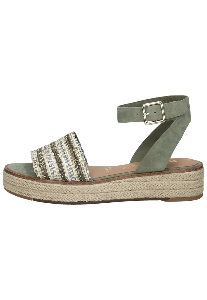 Tamaris Sandalen Leder/Textil Pistachio - surf4shoes