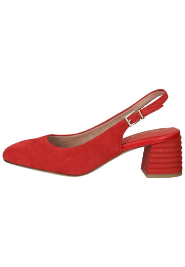 Tamaris Pumps Leder Rot - surf4shoes