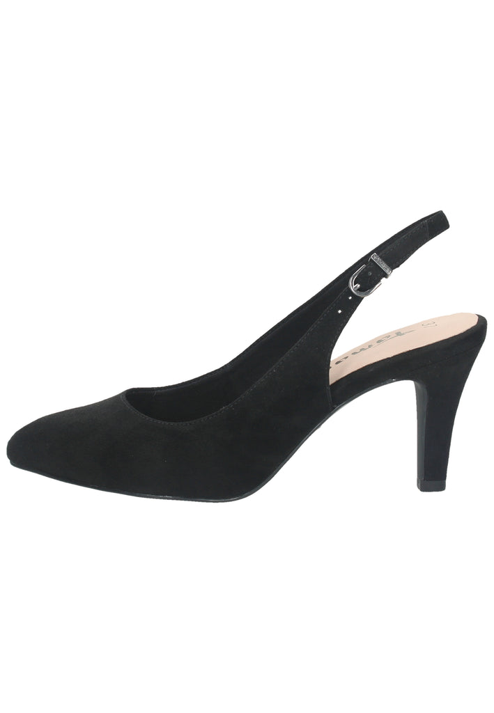 Tamaris Pumps Lederimitat/Textil Schwarz - surf4shoes