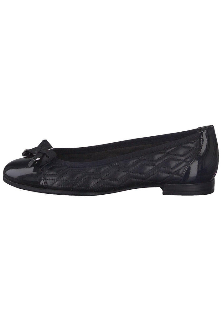 Tamaris Ballerinas Leder/Textil Schwarz - surf4shoes