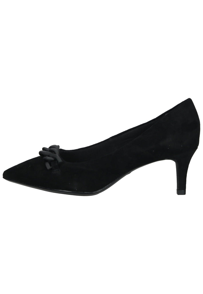 Tamaris Pumps Veloursleder Schwarz - surf4shoes