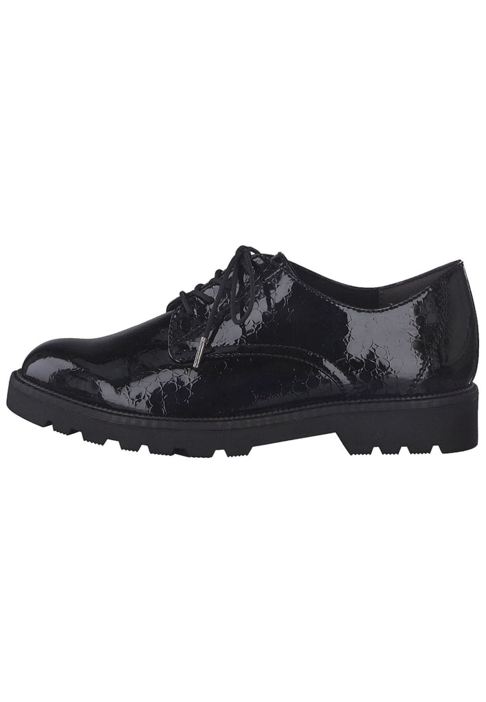 Tamaris Halbschuhe Lederimitat Schwarz Lack - surf4shoes