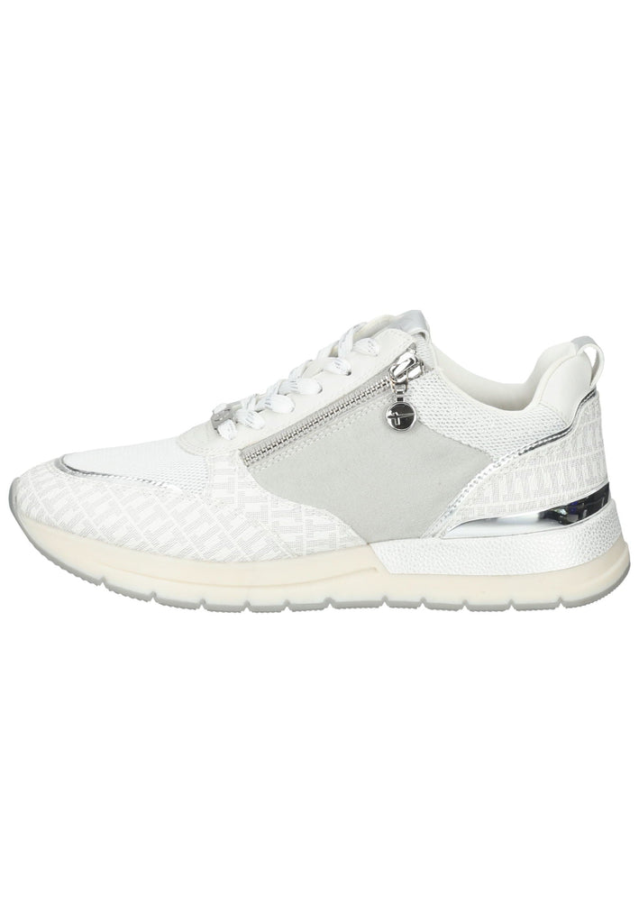 Tamaris Sneaker Lederimitat/Textil Weiß/Grau - surf4shoes