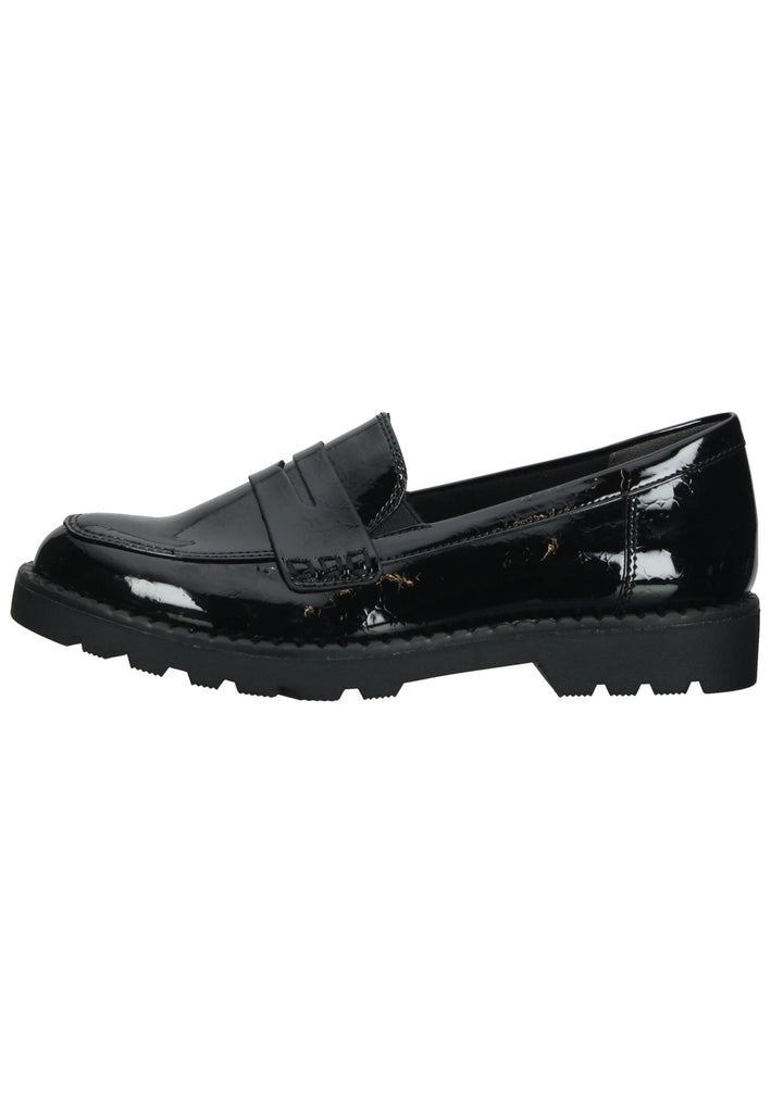 Tamaris Slipper Lederimitat Schwarz Lack - surf4shoes