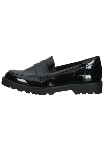 Tamaris Slipper Lederimitat Schwarz Lack - surf4shoes