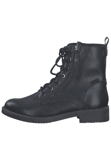 Tamaris Stiefelette Lederimitat Schwarz - surf4shoes