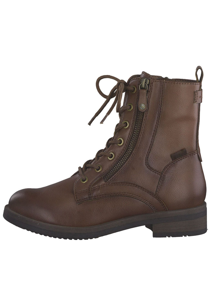 Tamaris Stiefelette Lederimitat Cognac - surf4shoes