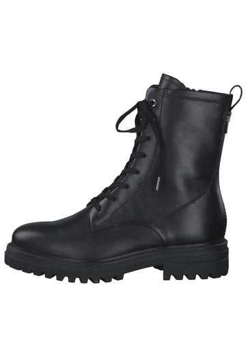 Tamaris Stiefelette Leder Schwarz - surf4shoes