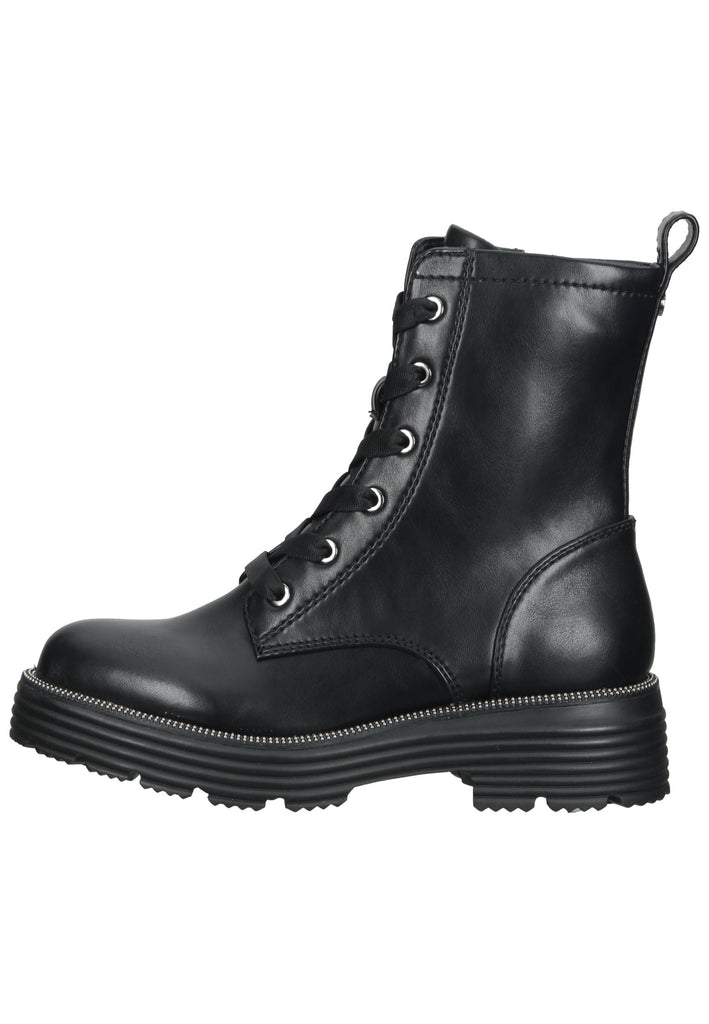 Tamaris Stiefelette Lederimitat Schwarz - surf4shoes