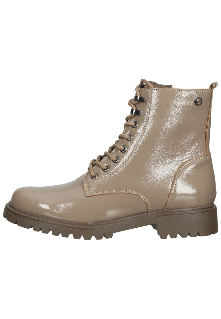 Tamaris Stiefelette Leder Taupe - surf4shoes