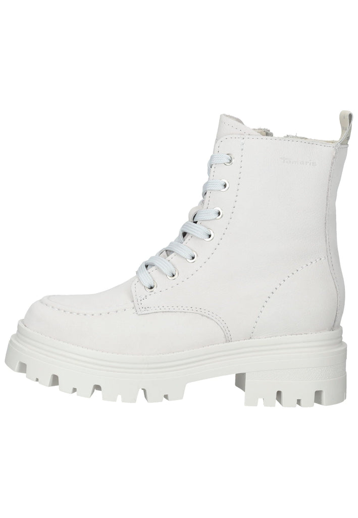 Tamaris Stiefelette Leder Hellgrau Warmfutter - surf4shoes