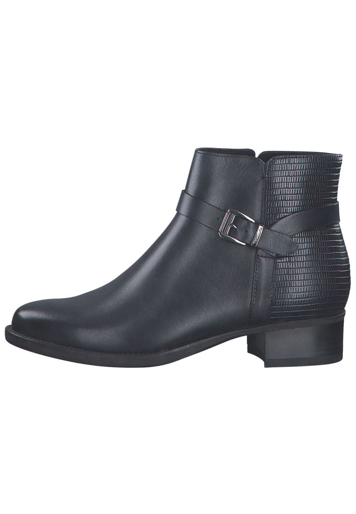 Tamaris Stiefelette Leder/Textil Navy - surf4shoes