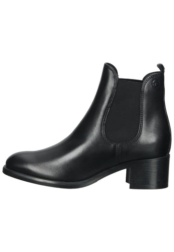 Tamaris Stiefelette Leder Schwarz - surf4shoes
