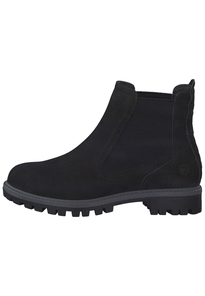 Tamaris Stiefelette Leder/Textil Schwarz - surf4shoes