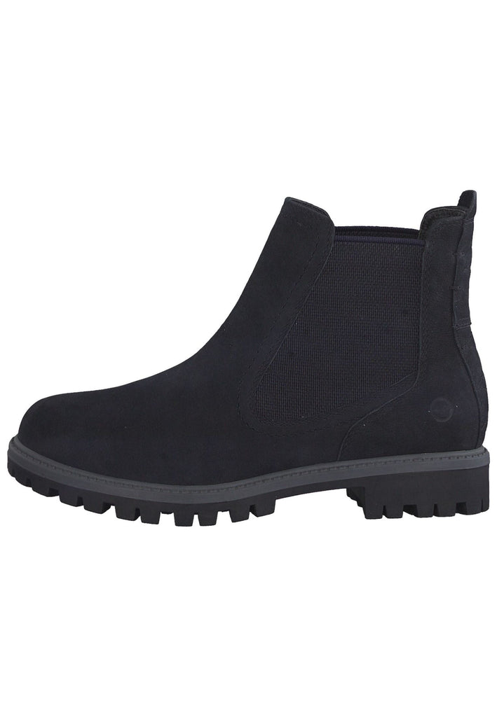 Tamaris Stiefelette Leder/Textil Navy - surf4shoes