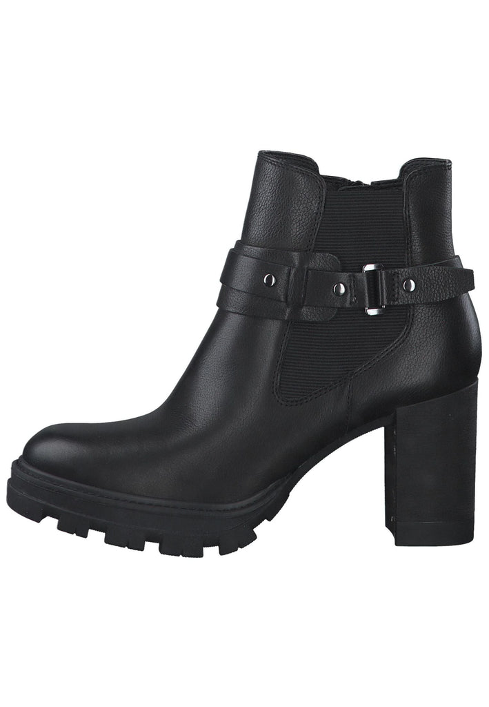 Tamaris Stiefelette Leder Schwarz - surf4shoes