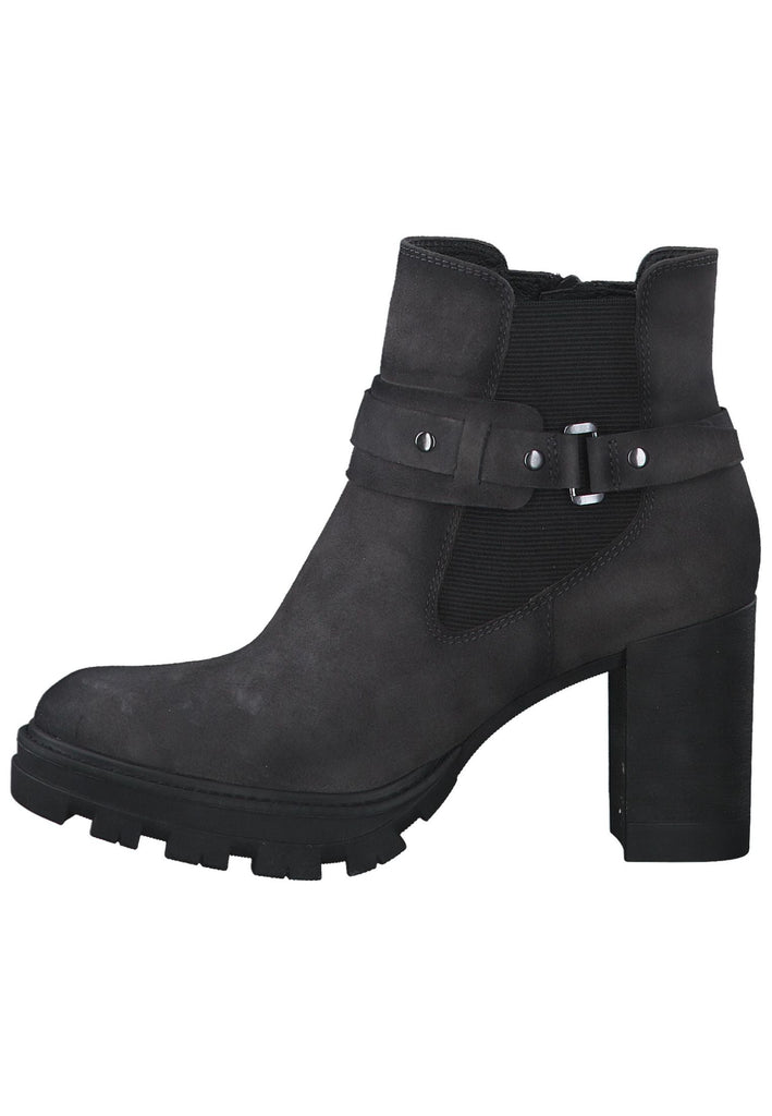 Tamaris Stiefelette Veloursleder Graphite - surf4shoes