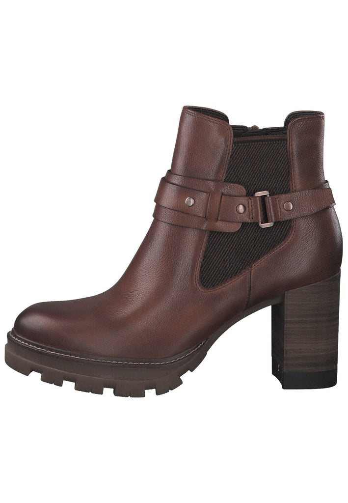 Tamaris Stiefelette Leder Cognac - surf4shoes