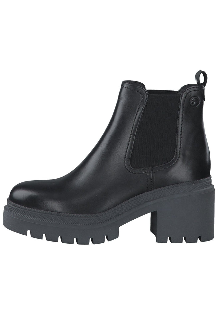 Tamaris Stiefelette Leder/Textil Schwarz/Grau - surf4shoes