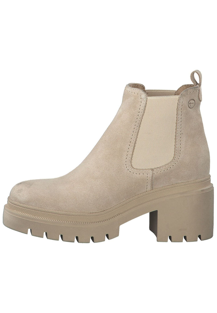 Tamaris Stiefelette Veloursleder/Textil Cream - surf4shoes